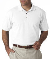 055X Hanes Adult ComfortSoft&reg; Piqué Polo White