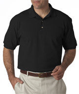 055X Hanes Adult ComfortSoft&reg; Piqué Polo Black