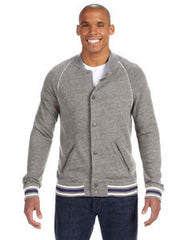 Alternative Men's Baseball Jacket 09589EC  ECO GREY 