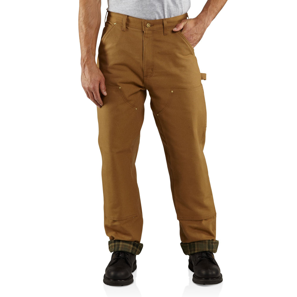 Carhartt flannel clearance lined duck pants