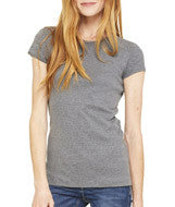 1001 Bella + Canvas Ladies' Baby Rib Short-Sleeve Tee Deep Heather