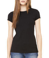 1001 Bella + Canvas Ladies' Baby Rib Short-Sleeve Tee Black