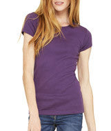 1001 Bella + Canvas Ladies' Baby Rib Short-Sleeve Tee Purple