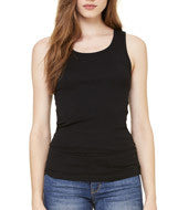 1080 Bella + Canvas Ladies' Baby Rib Tank Black