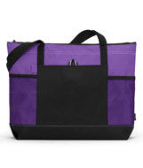 1100 Gemline Select Zippered Tote Purple