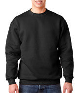 1102 Bayside Adult Crew Neck Fleece Black