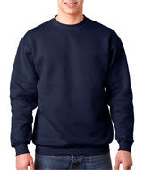 1102 Bayside Adult Crew Neck Fleece Navy