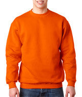 1102 Bayside Adult Crew Neck Fleece Bright Orange