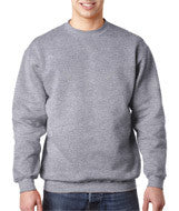 1102 Bayside Adult Crew Neck Fleece Dark Ash (90/10)