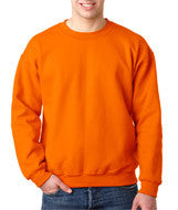 12000 Gildan DryBlend&reg; Adult Crew Neck Sweatshirt Safety Orange (50/50)