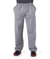 12300 Gildan DryBlend&reg; Adult Open-Bottom Sweatpants with Pockets Sport Grey (50/50)