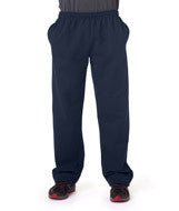 12300 Gildan DryBlend&reg; Adult Open-Bottom Sweatpants with Pockets Navy