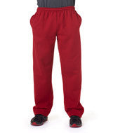 12300 Gildan DryBlend&reg; Adult Open-Bottom Sweatpants with Pockets Red