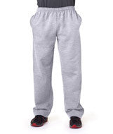 12300 Gildan DryBlend&reg; Adult Open-Bottom Sweatpants with Pockets Ash (50/50)