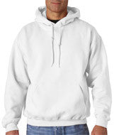 12500 Gildan DryBlend&reg; Adult Hooded Sweatshirt White