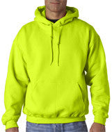 12500 Gildan DryBlend&reg; Adult Hooded Sweatshirt Safety Green (50/50)