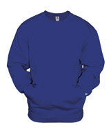 1252 Badger Adult Athletic Fleece Pocket Crew Royal