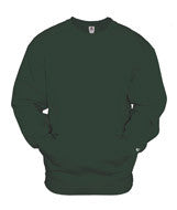 1252 Badger Adult Athletic Fleece Pocket Crew Forest