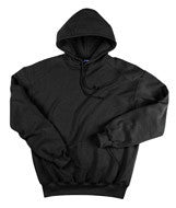 1254 Badger Adult Hooded Fleece Black