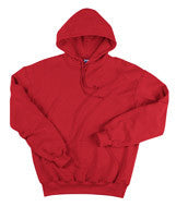 1254 Badger Adult Hooded Fleece Red