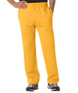 1277 Badger Adult Open-Bottom Fleece Pants Gold