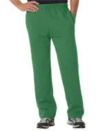 1277 Badger Adult Open-Bottom Fleece Pants Kelly Green