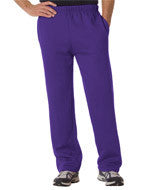 1277 Badger Adult Open-Bottom Fleece Pants Purple