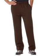 1277 Badger Adult Open-Bottom Fleece Pants Dark Brown