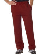 1277 Badger Adult Open-Bottom Fleece Pants Cardinal