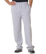 1277 Badger Adult Open-Bottom Fleece Pants Ash (60/40)