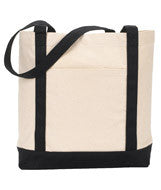 127 Gemline Ensign’s Boat Tote Natural/ Black