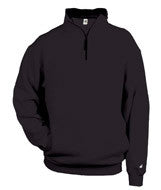 1286 Badger 1/4 Zip Fleece Pullover Black