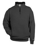 1286 Badger 1/4 Zip Fleece Pullover Charcoal