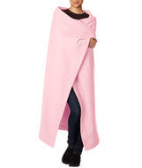 12900 Gildan DryBlend&reg; Fleece Stadium Blanket Light Pink