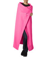 12900 Gildan DryBlend&reg; Fleece Stadium Blanket Safety Pink (50/50)