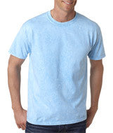 1300 Tie-Dye Adult Mineral-Wash Tee Baby Blue