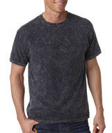 1300 Tie-Dye Adult Mineral-Wash Tee Black