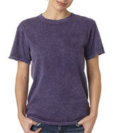 1300 Tie-Dye Adult Mineral-Wash Tee Purple