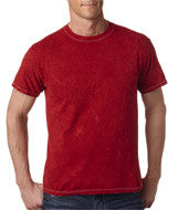 1300 Tie-Dye Adult Mineral-Wash Tee Red