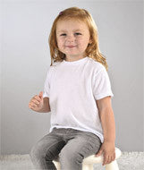 1310 SubliVie Toddler Polyester T-Shirt White