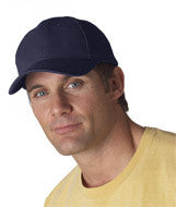 136 Anvil Solid Brushed Twill Cap Navy