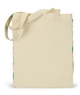 1406 Gemline Origins Cotton Market Tote Natural/ Kelly