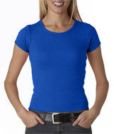 1441 Anvil Ladies' 1x1 Baby Rib Scoop Tee Royal