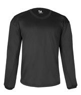 1453 Badger Adult 100% Polyester BT5 Performance Pullover Crewneck Sweatshirt Black