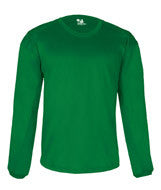 1453 Badger Adult 100% Polyester BT5 Performance Pullover Crewneck Sweatshirt Kelly Green