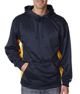 1454 Badger Adult BT5 Hooded Fleece Navy/ Gold