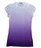 1455 Tie-Dye Juniors' Sublimation-Dyed Tee Purple Fade 624