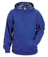 1464 Badger Digital Color Block Performance Hoodie Royal/ Royal Digital