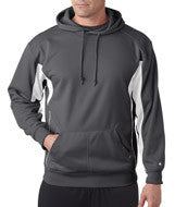 1465 Badger Adult Drive Hooded Fleece Graphite/ White