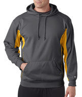 1465 Badger Adult Drive Hooded Fleece Graphite/ Gold